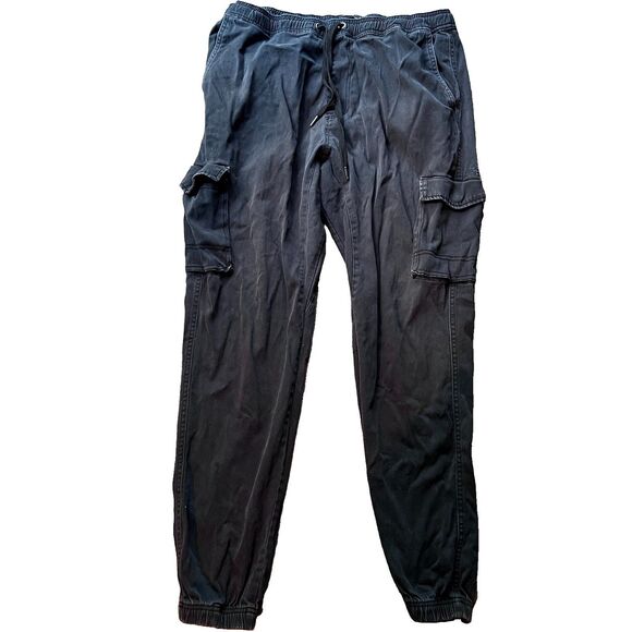 Cargo Other - Ecko Unltd Fit Skinny Black Cargo Jogger Pants Drawstring Stretch Men's Size 38